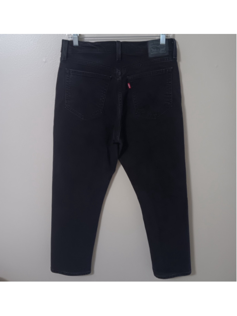 Levi's Wedgie Straight Ankle Women's Size 30x 26 Jeans Black Denim 2024 EUC